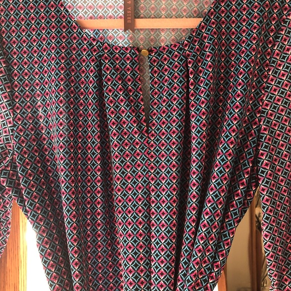 💜🦋👗BRINA & EM Colorful, soft and dressy. EUC. Color palette is beautiful - Picture 2 of 8